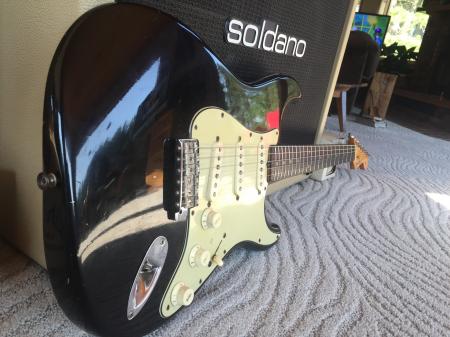 1963 Orig Black 7-1/4lb Fender Strat Early 63