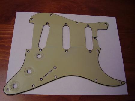 1959 ORIG FENDER STRAT GREEN PICKGUARD