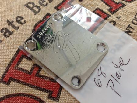 1968 ORIG BEAT UP FENDER STRAT NECK PLATE