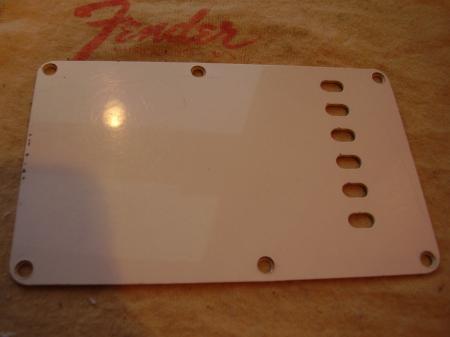 1960 ORIG EXCELLENT SHAPE BACK TREM COVER FENDER STRAT