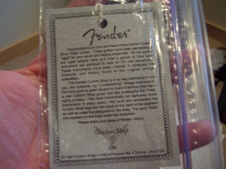 Cunetto Mini Coa Part 1996 For Relic Strats