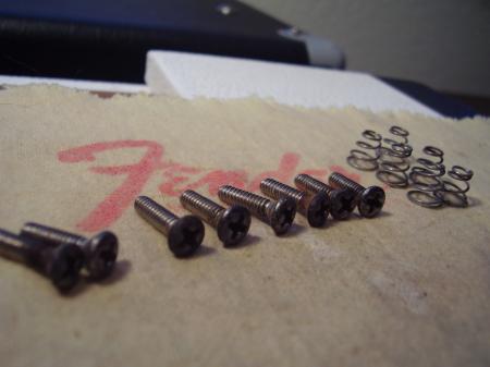 *** 1969 Orig Fender Strat Pickguard & 3 Way Screws & Springs