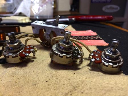 1959 1960 Fender Strat Pre CBS Vol & Tone Pots