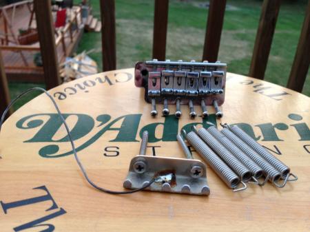 1972 Orig CLEAN Excellent Shape Fender Strat Bridge JAN 72