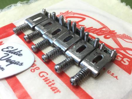 1956 ORIG FENDER STRAT PAT PEND BRIDGE SADDLES