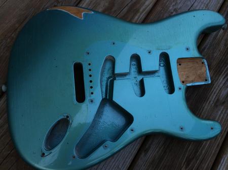 1960 Sherwood Green Custom Shop Super Relic Strat Body