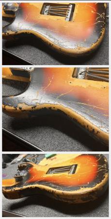 1963 Fender Stratocaster Body Original Finish