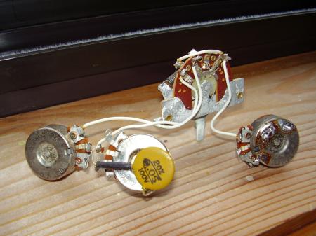 1972 ORIG FENDER STRAT POTS AND 3 WAY