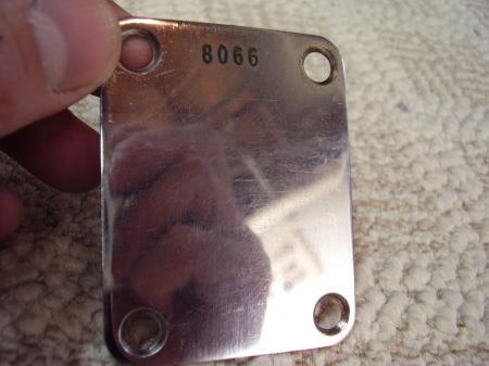 1955 ORIGINAL SECOND YEAR FENDER STRAT NECK PLATE