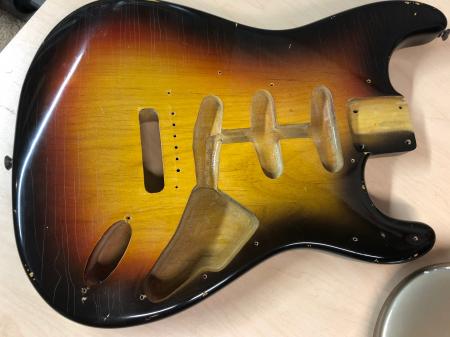 1964 Orig Fender Stratocaster Body Excellent Shape