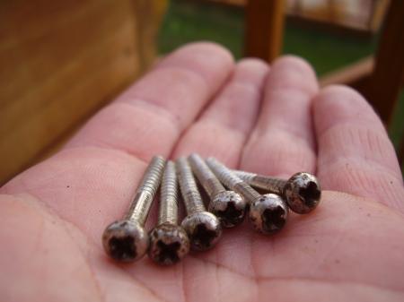 1955 ORIGINAL FENDER STRAT TOP BRIDGE PLATE SCREWS