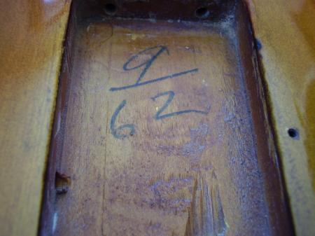 1962 9/62 ORIG FENDER STRAT BODY TOM MURPHY REFINISHED