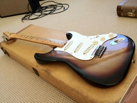 1957 Orig Fender Strat Body with Bridge and Hardware
