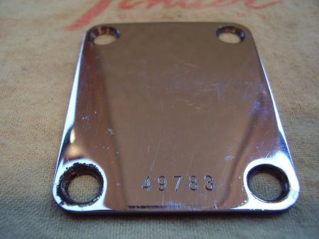 1960 4-60 ORIG FENDER STRAT NECK PLATE