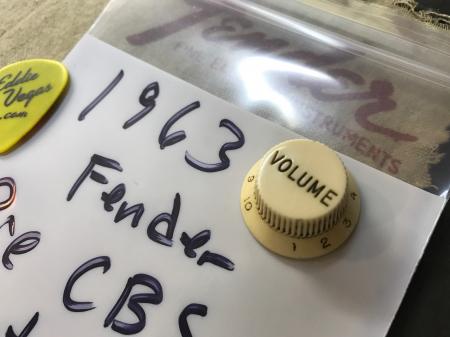 1963 Original Killer Patina Fender Strat Vol Knob