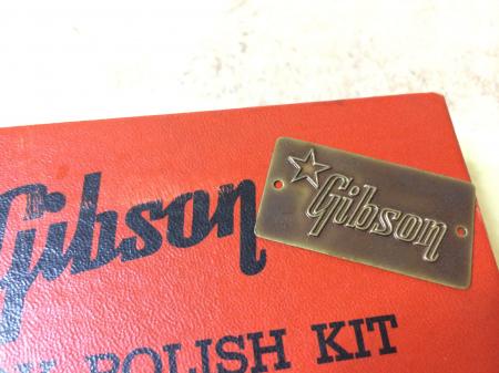 1956 Orig Les Paul Jr Alligator Gibson Brass Case Plate