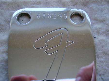 1975 Fender Stratocaster Neck Plate