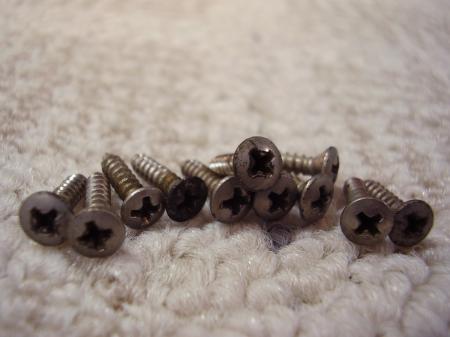 1969 Orig Fender Strat Pickguard Screws 