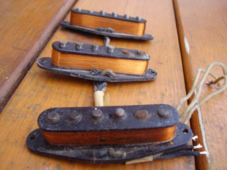 1963 ORIG FENDER STRAT PICKUPS ONLY