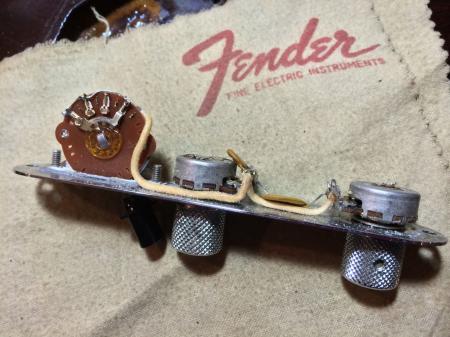 1966 to 1968 Orig Fender Telecaster Control Assembly
