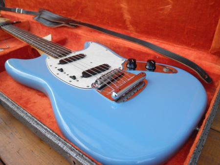 1965 ORIG COLLECTOR SHAPE DAPHEN BLUE FENDER MUSTANG