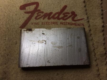 1964 Orig PRE CBS  Fender Strat Tremolo Block Threads Are Good For Trem Arm