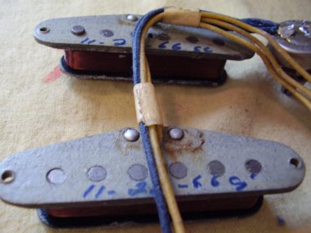 1966 FENDER STRATOCASTER VINTAGE PICKUPS & POTS & 3 WAY