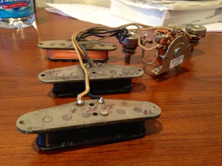 1966 1967 Fender Strat Pickups and Pots 5 Way