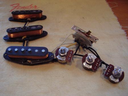 1958 CUNETTO RELIC PICKUPS, POTS, SWITCH