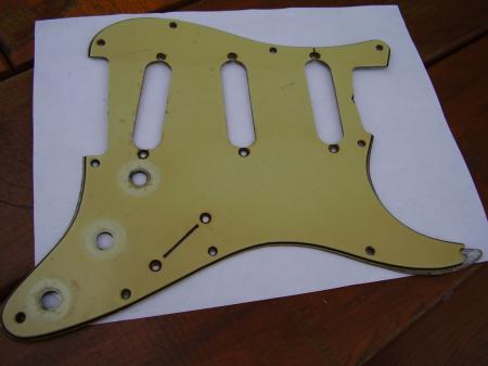 1959 ORIG SLABOARD FENDER STRAT PICKGUARD WITH SHIELD