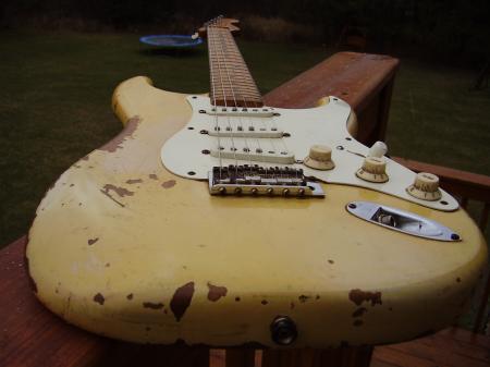 1957 , 1982 Fullerton  Fender Stratocaster ser # 317