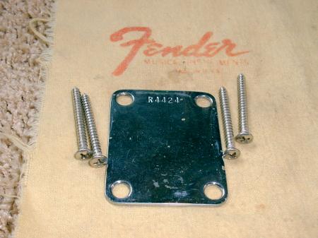 1997 REILC CUNETTO ERA CUSTOM SHOP LOW SER# NECK PLATE & SCREWS