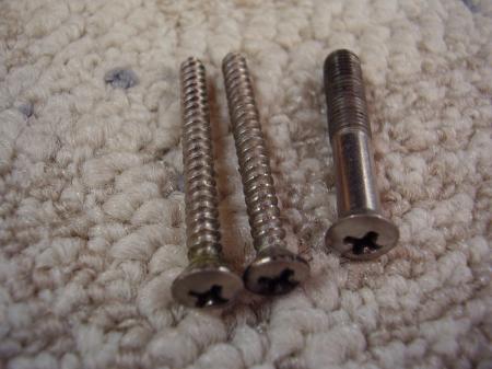 1971-1974 Fender Strat Neck Plate Bolt and 2 Screws