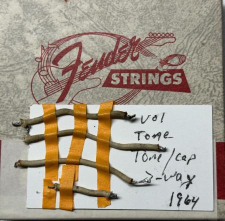 1964 Fender Strat Original Cloth Wires