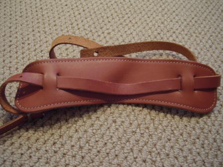 Diamond Dealer RARE Brown Leather Guitar Strap