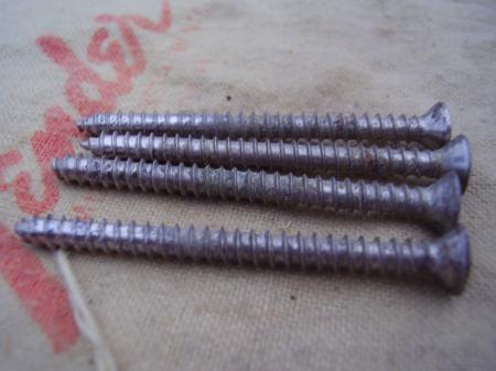 1959-1963 ORIG LONGER PRE CBS FENDER STRAT NECK PLATE SCREWS
