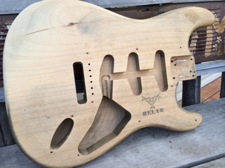 1957 CUNETTO Unfinished Fender Strat Body From Vince 1997