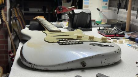 1961 Fender Strat Body Olympic White 