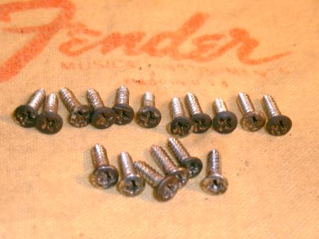 1959 FENDER STRATR PICKGUARD AND BACK COVER SCREWS