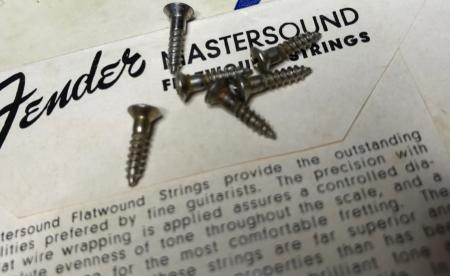 1954 ORIG FENDER STRATOCASTER BACK TREM COVER 6 SCREWS
