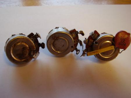 1961 orig fender stratocaster pots