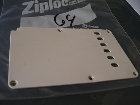 1964 ORIG PRE CBS BACK TREM COVER FENDER STRAT