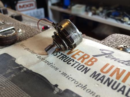 1963 Orig Fender Strat Vol Pot 2nd Week 1963 250k