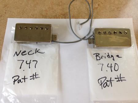 1973 Orig  Gibson Les Paul Humbucker Pickups With Nickel Covers