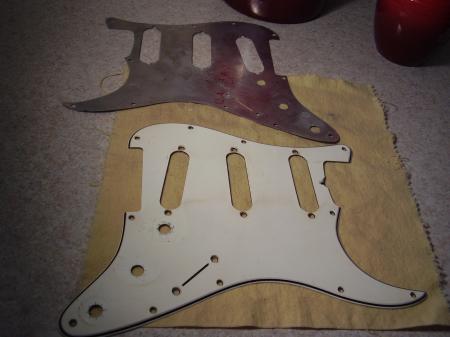 1966 FENDER STRATOCASTER VINTAGE PICKGUARD & SHEILD
