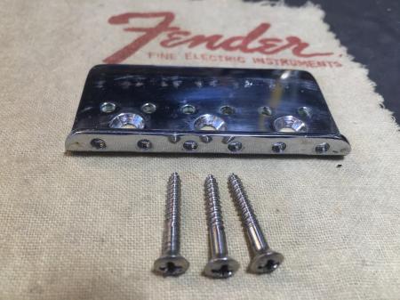 fender strat screws 1956 hardtail bridge plate original super