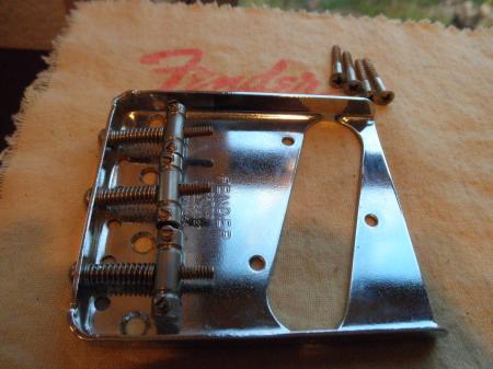 1967 ORIG FENDER TELECASTER BRIDGE & SCREWS