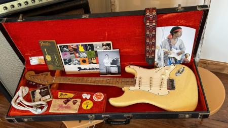 1969 Olympic White Maple Cap Fender Stratocaster RARE