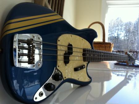 1969 Orig Fender Competition Lake Placid Blue Bass
