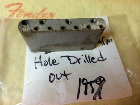 1959 Orig  Fender Strat Tremolo Bridge Block